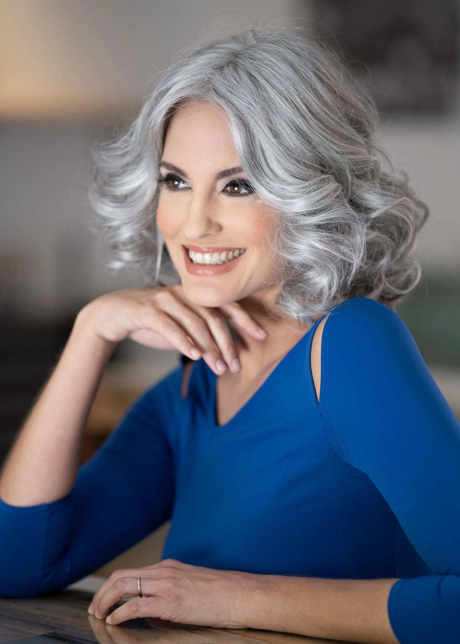 Isabella Wig by Envy | Human Hair Blend (Lace Front Mono Top)