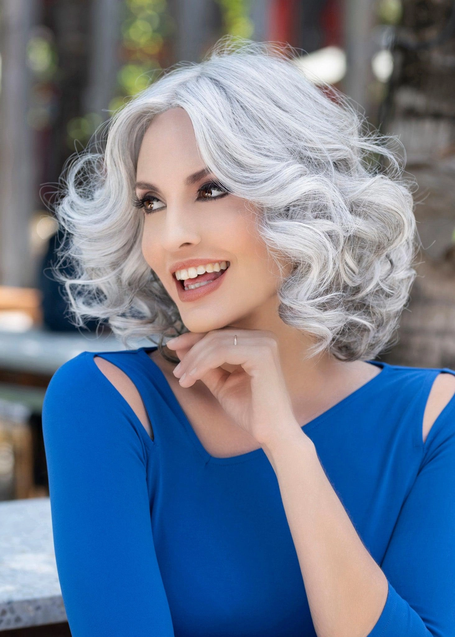 Isabella Wig by Envy | Human Hair Blend (Lace Front Mono Top)