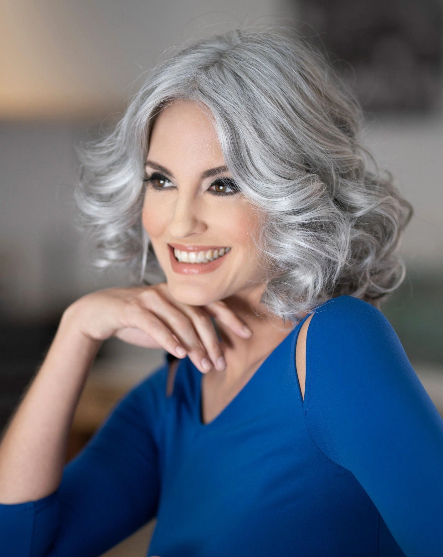 Isabella Wig by Envy | Human Hair/Heat Friendly Synthetic Blend Hair | Average Cap