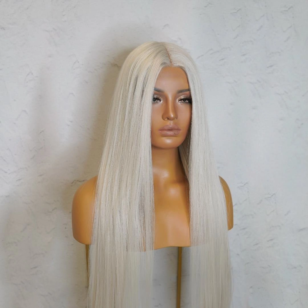 ISABELLE White 30" Lace Front Wig