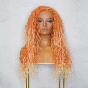 JAGGER Ombr Orange Wavy 24" Lace Front Wig