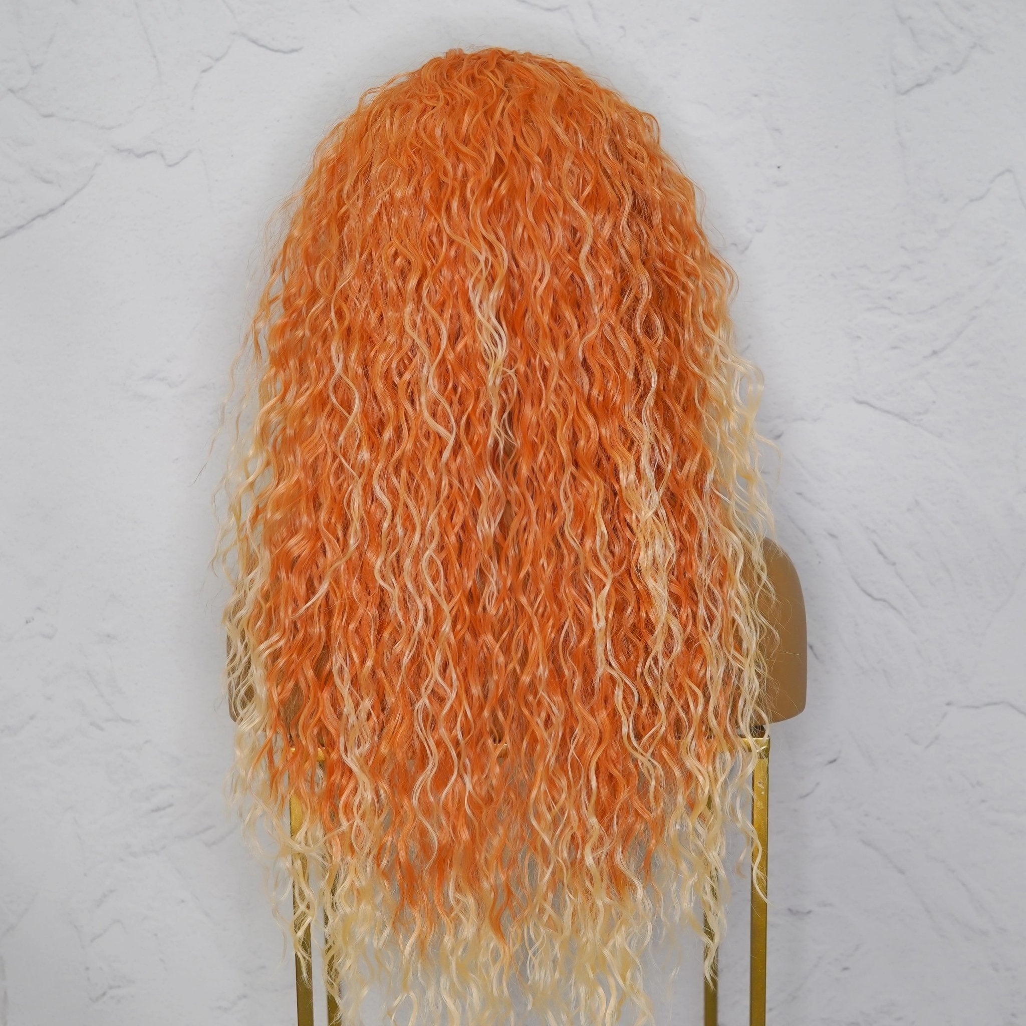 JAGGER Ombr Orange Wavy 24" Lace Front Wig