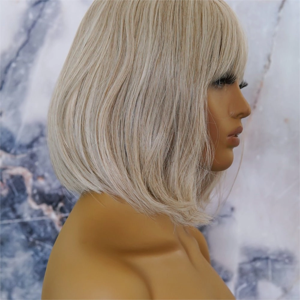 JANET Blonde Bob Fringe Wig