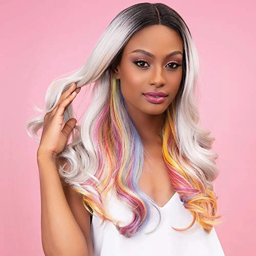 Janet Collection Human Hair Blend Color Me 6 inch Deep Center Part  Lace Front Wig - LOVELY