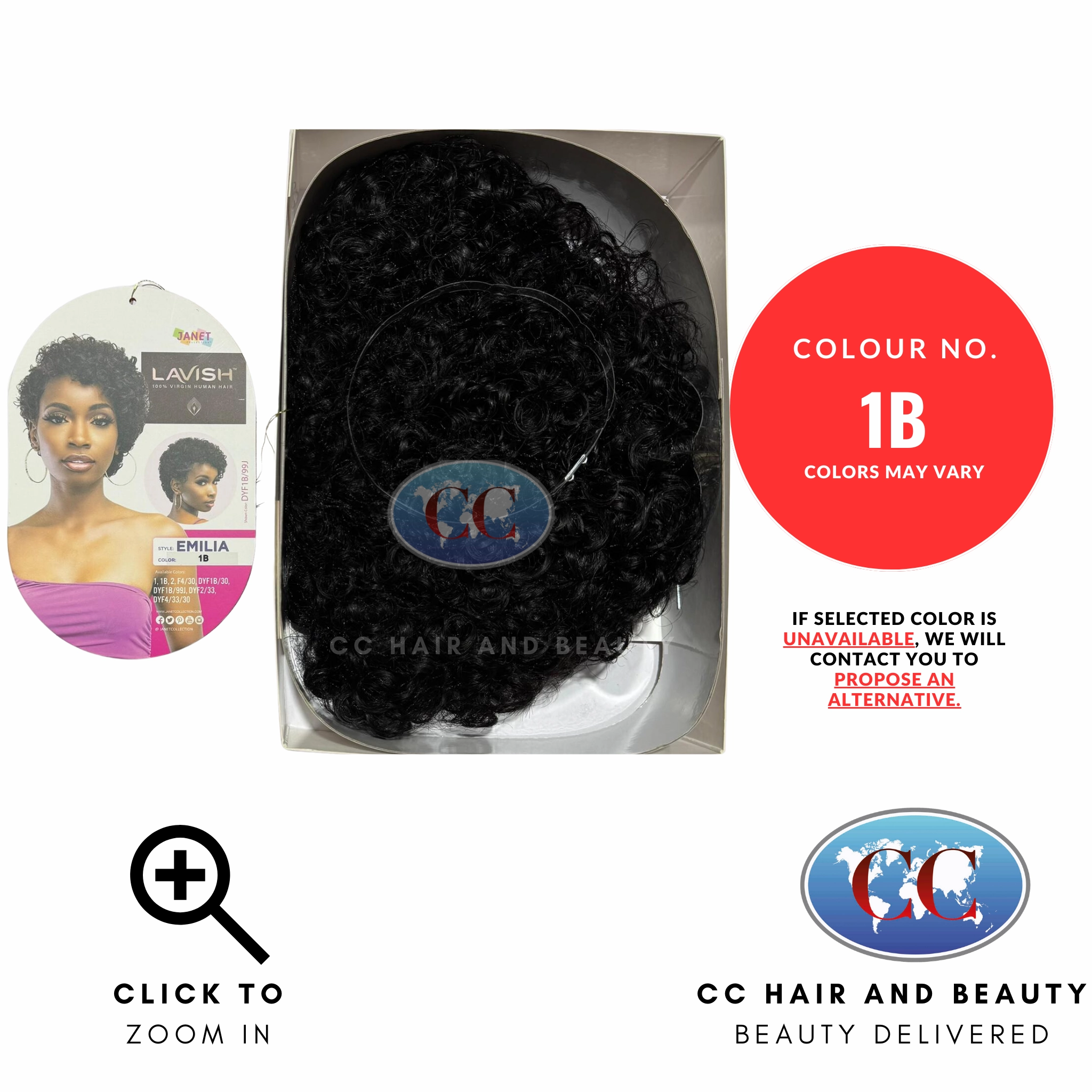 Janet Collection Lavish 100% Virigin Remy Human Hair Wig - Emilia