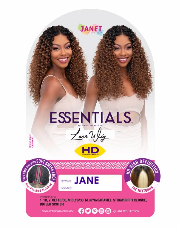 Janet Essentials Hd Lace Wig - Jane