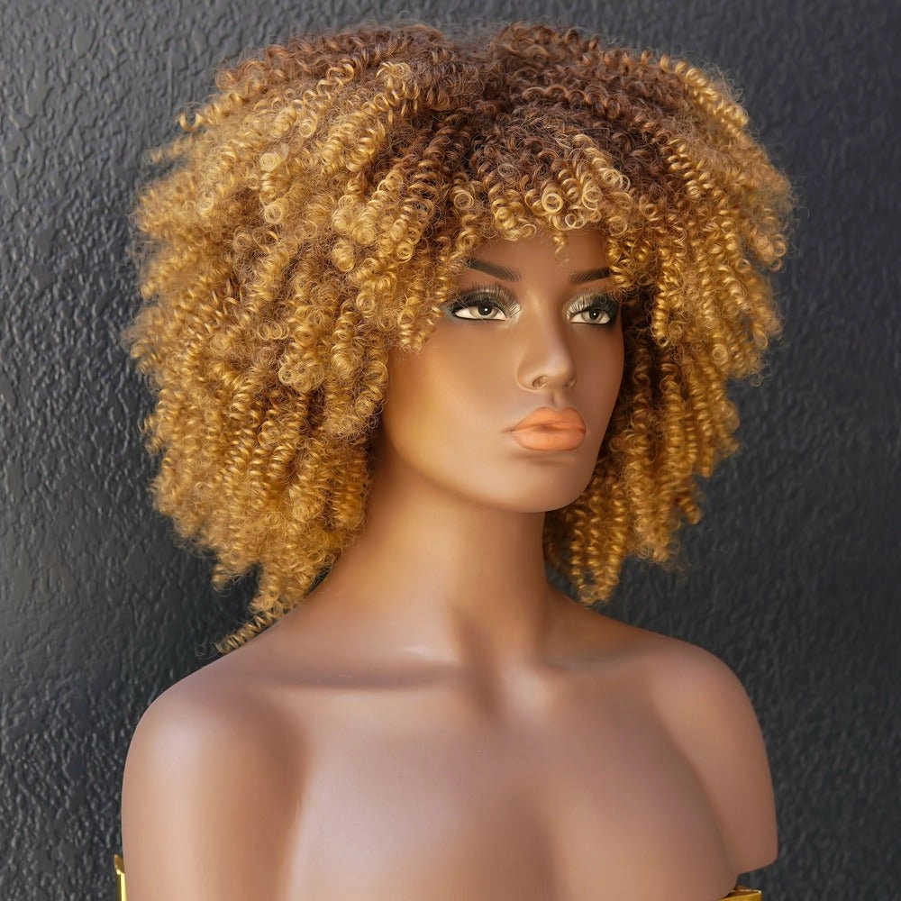JAYDA Caramel Afro Curl Wig