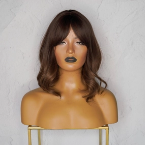 JENNA Ombre Brown Fringe Wig