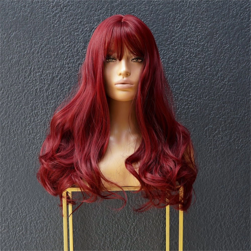 JESSICA Burgundy Fringe Wig