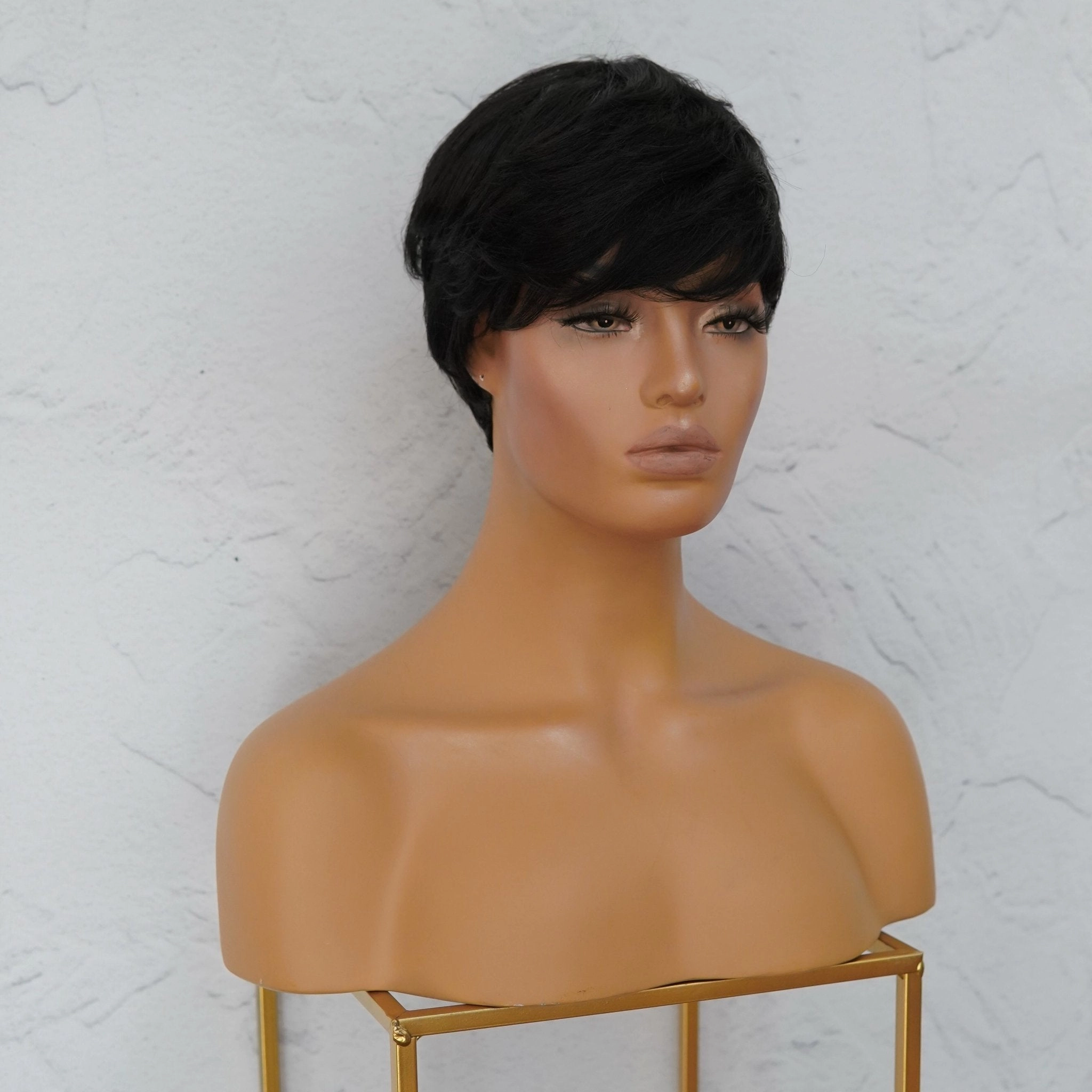 KADEN Black Fringe Wig