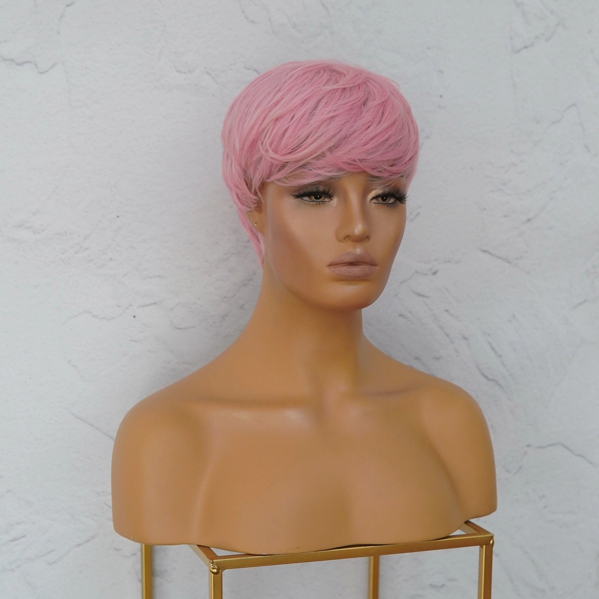 KADEN Pink Fringe Wig