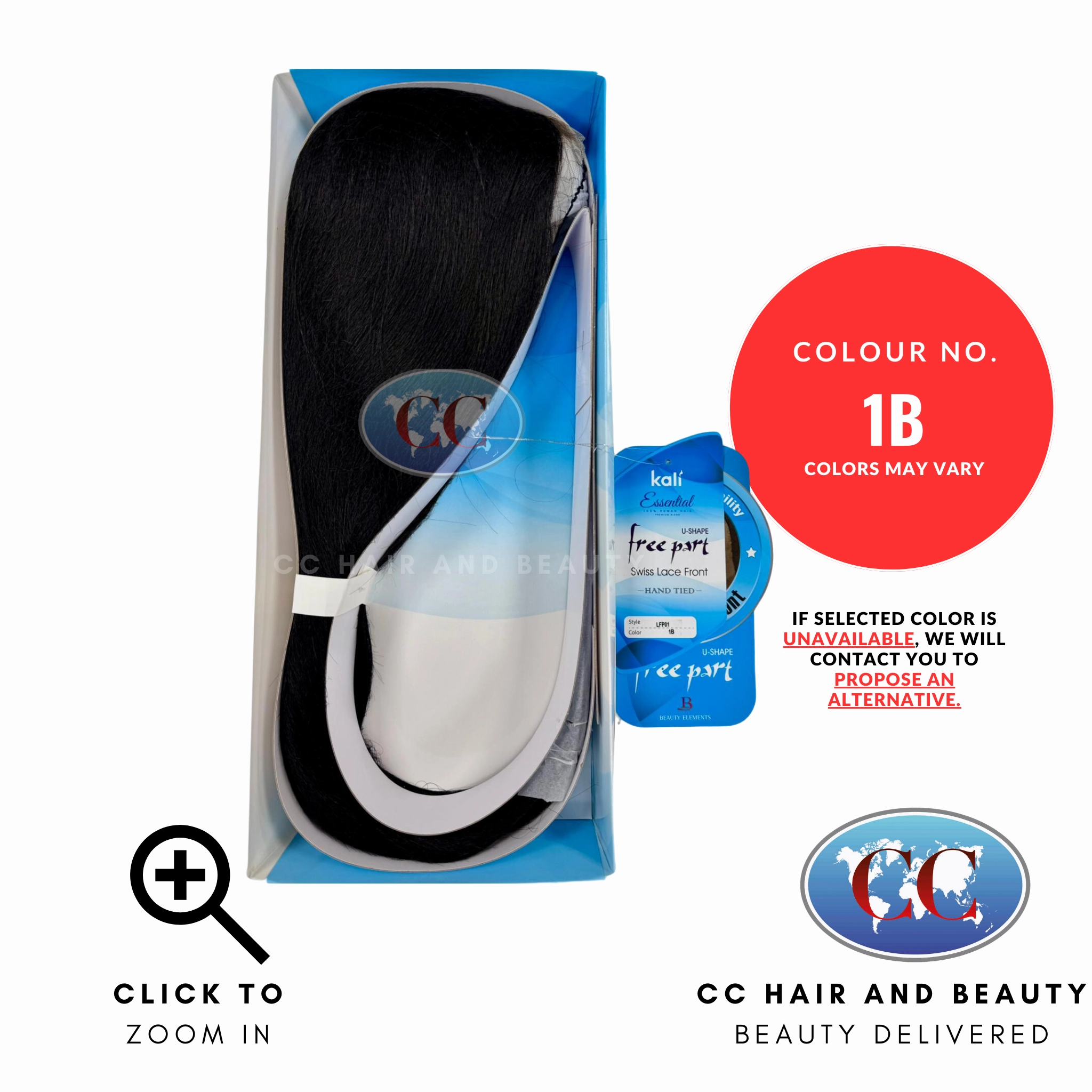 Kali Essentials LFP01 4 x 4 Swiss Lace Front Hand Tied 100% Human Hair LFP01