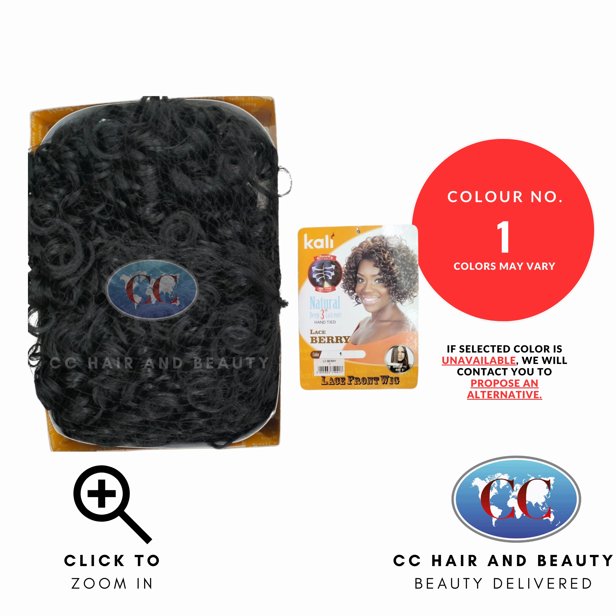 Kali Synthetic Hair Deep Part Lace Wig - Berry
