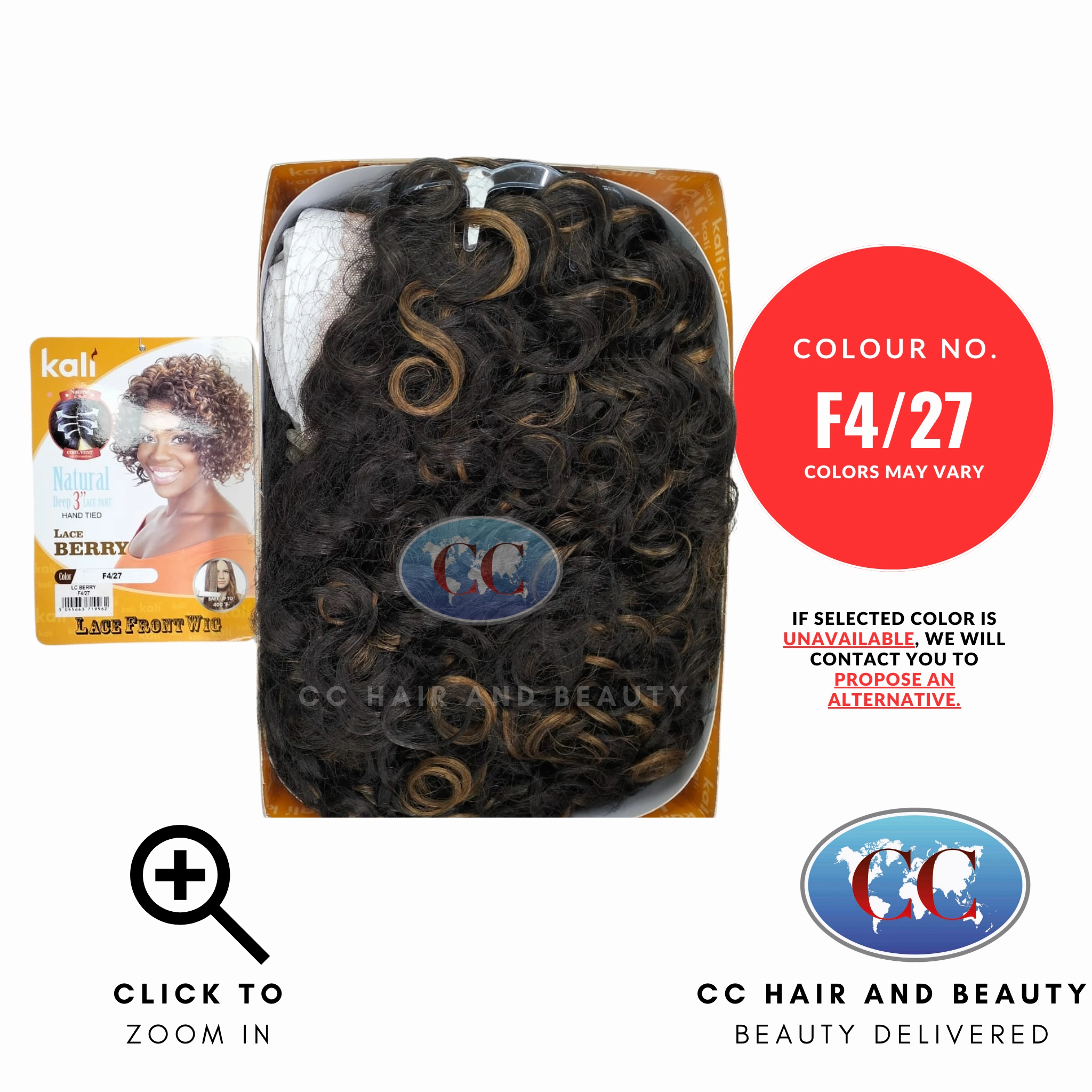 Kali Synthetic Hair Deep Part Lace Wig - Berry