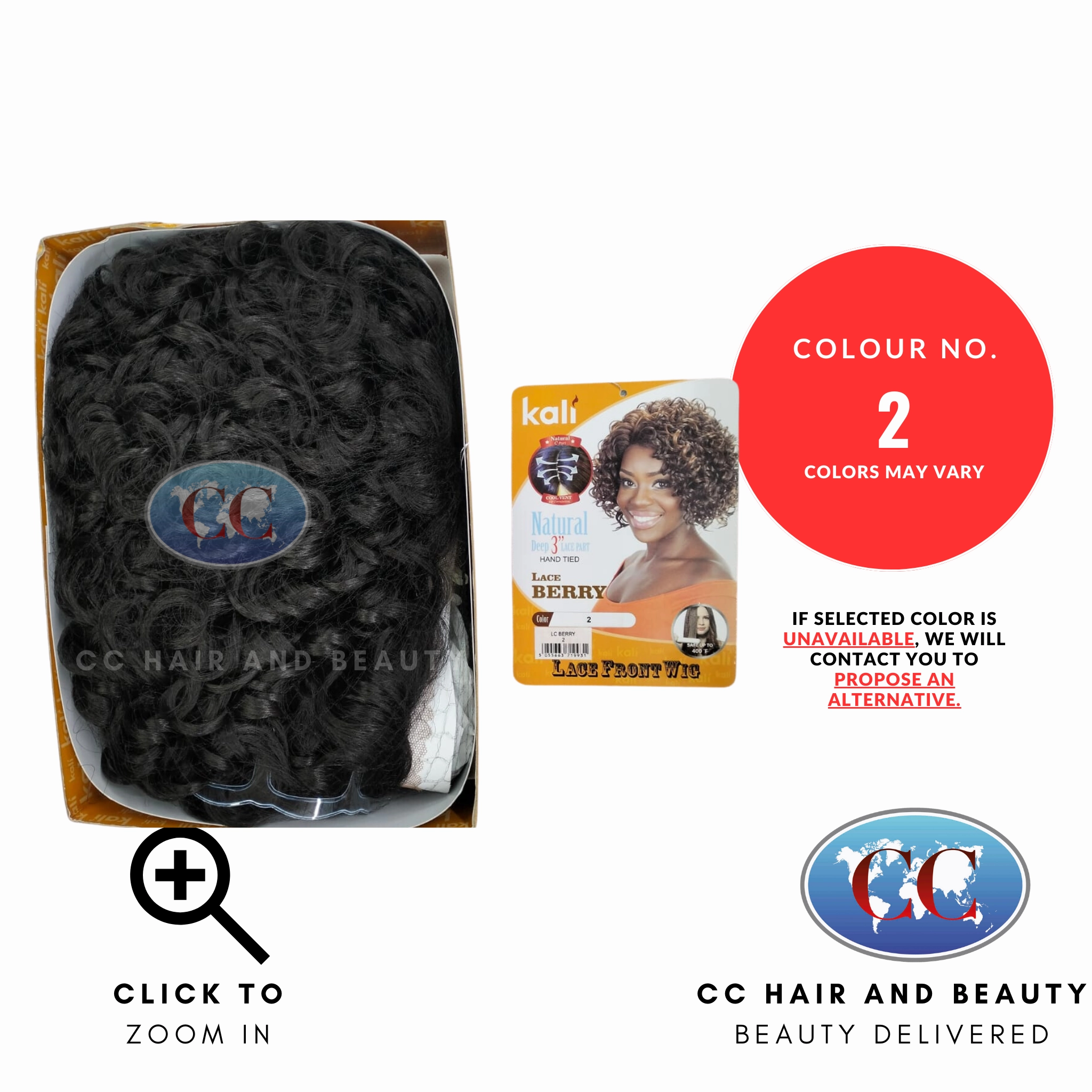 Kali Synthetic Hair Deep Part Lace Wig - Berry