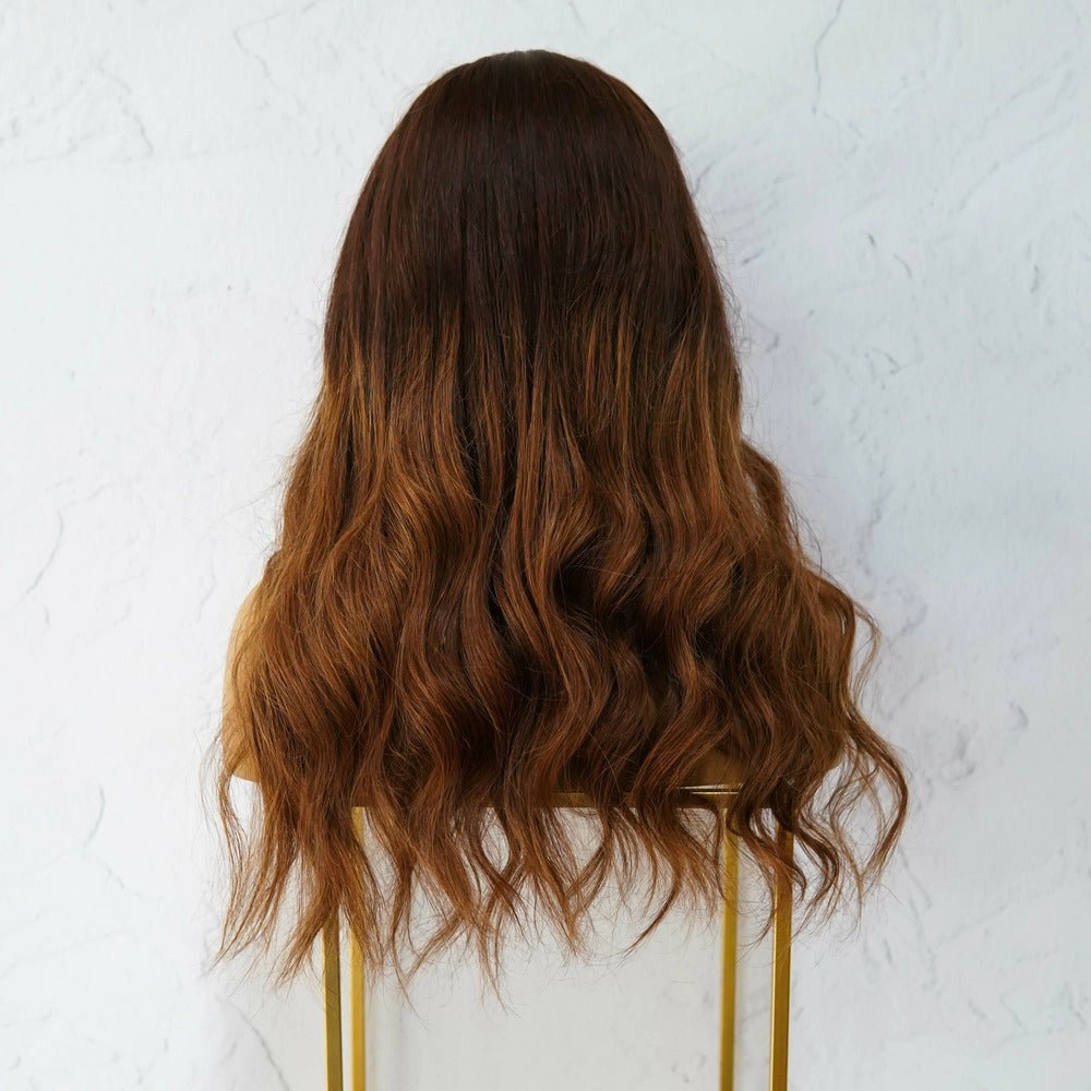 KATIE Ombre Brown Human Hair U Part Wig