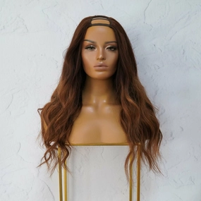 KATIE Ombre Brown Human Hair U Part Wig