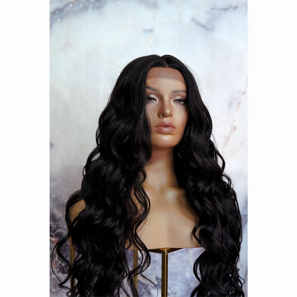 KEHLANI Black 30" Lace Front Wig