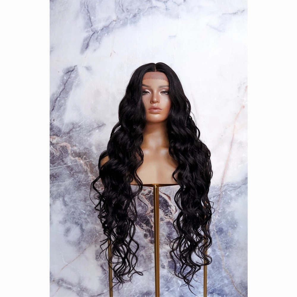 KEHLANI Black 30" Lace Front Wig