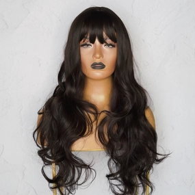 KIRBY Dark Brown Fringe Wig