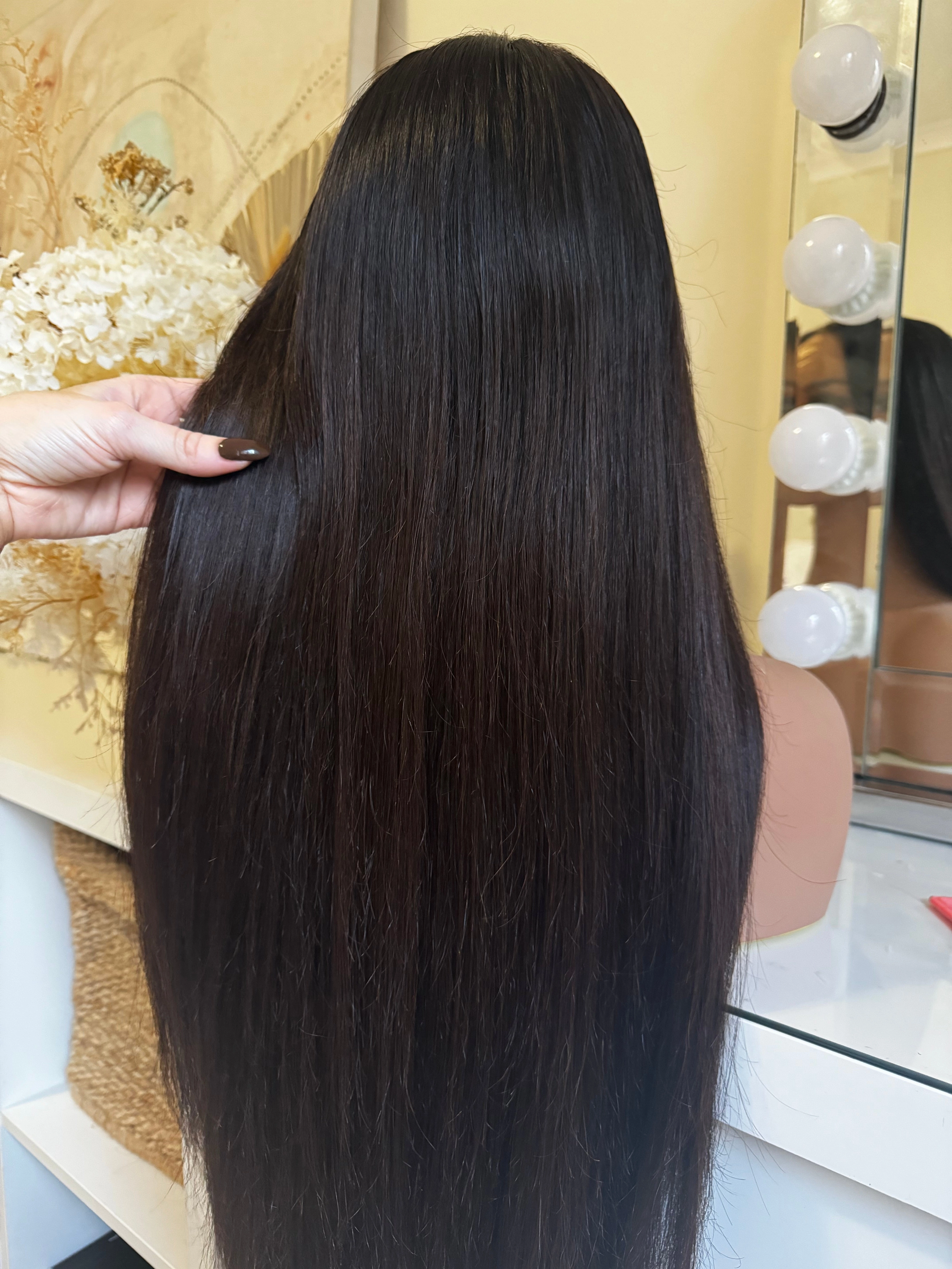 KYLE Darkest Brown Brown Human Hair Lace Front Wig