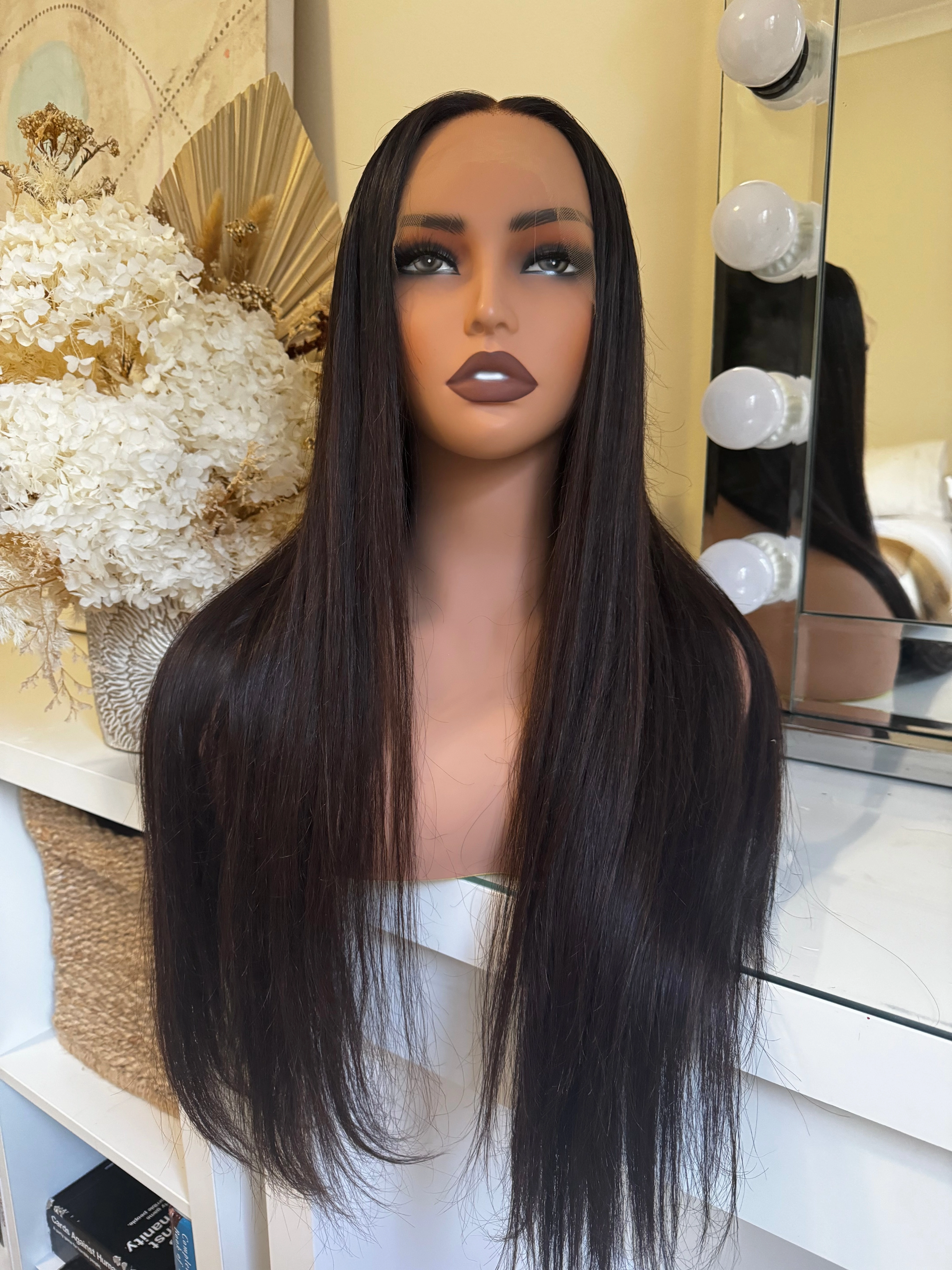 KYLE Darkest Brown Brown Human Hair Lace Front Wig