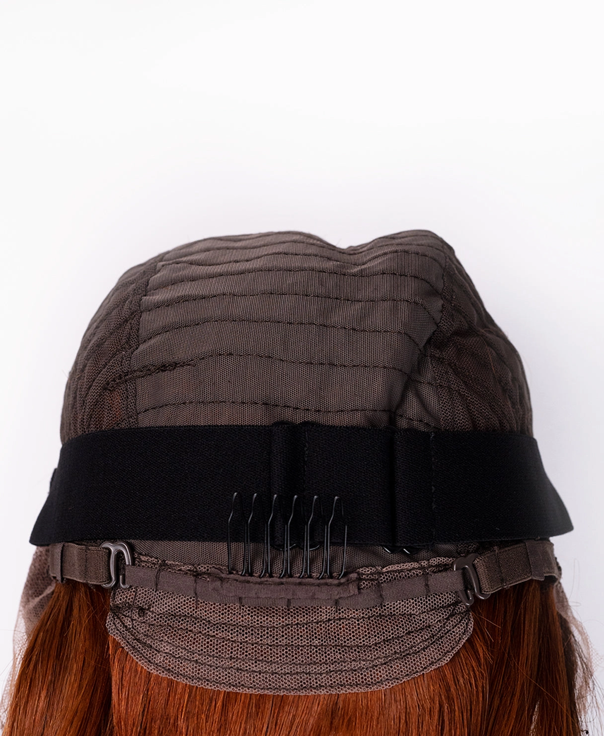 lace front bob human wig - 8" rooted ginger.