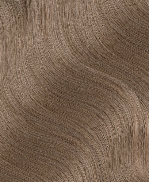 lace front human wig - 14" ash blonde.