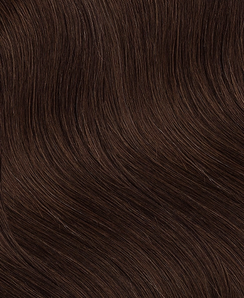 lace front human wig - 14" medium brown.