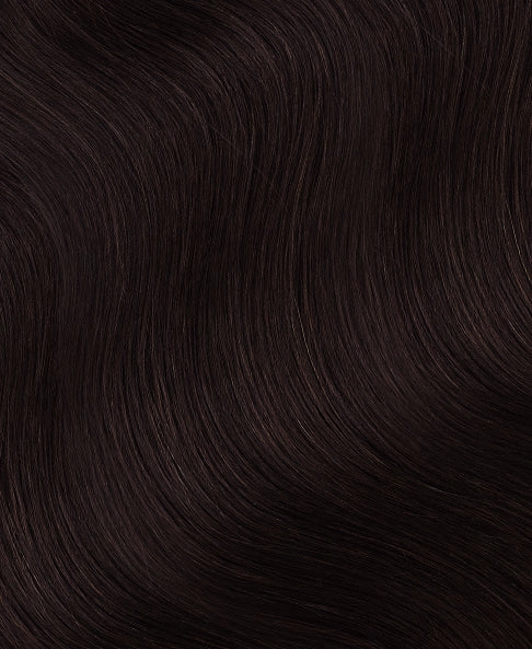 lace front human wig - 20" chocolate brown.
