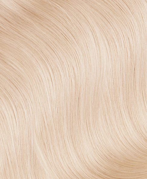 lace front  human wig - 20" platinum blonde.