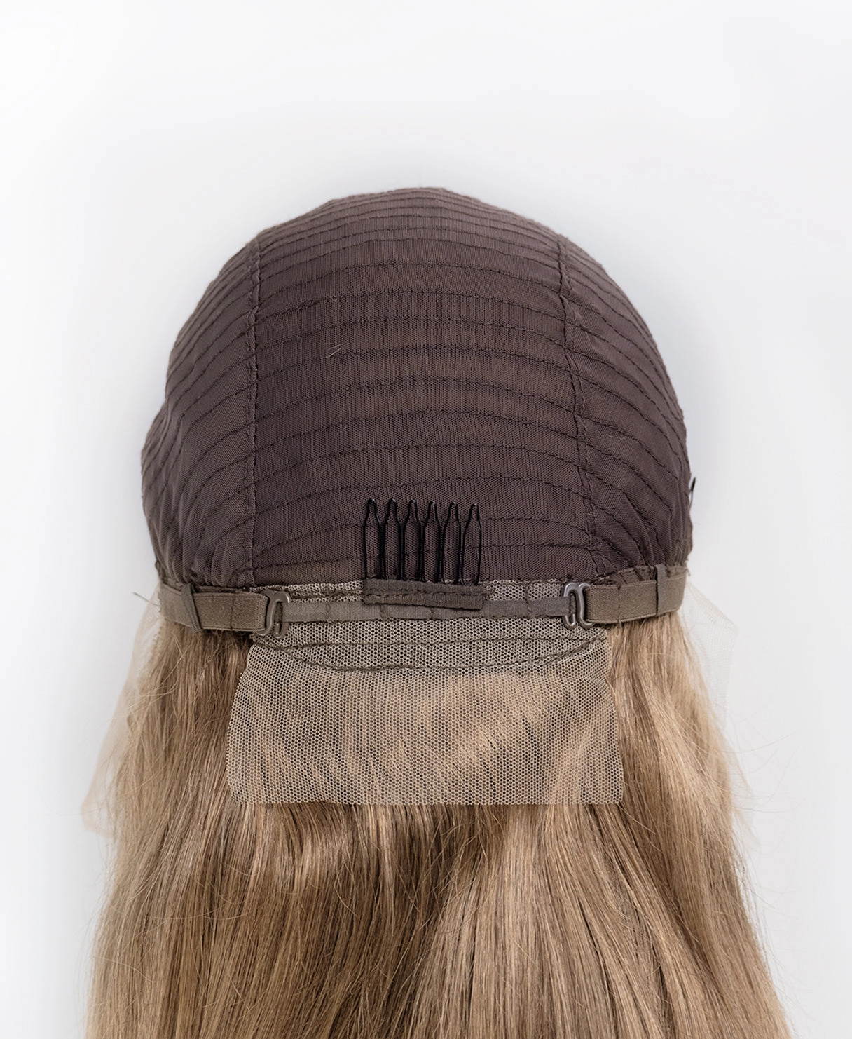 lace front human wig - 26" ash blonde.