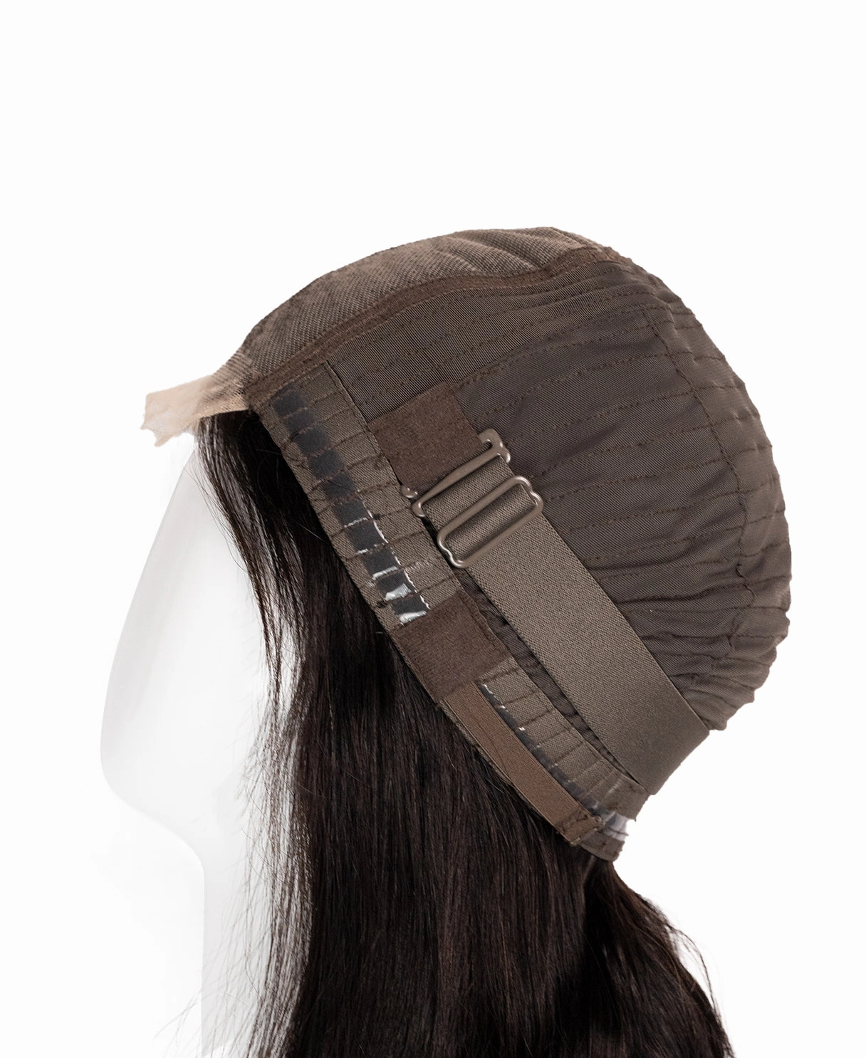 lace front human wig wavy 5x5 - 32" natural black.