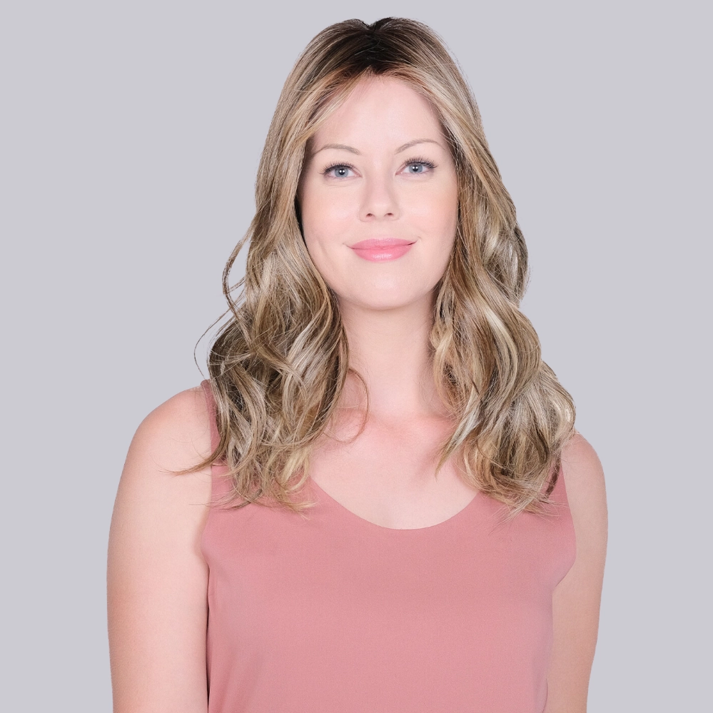 Lace Front Mono Topper Peerless 19" - Caf Collection by BelleTress