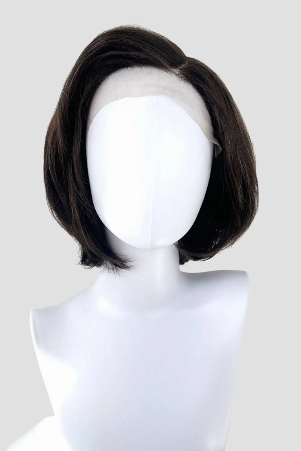 Lacefront wig, Italian bob, brown with blonde highlights: Lucia
