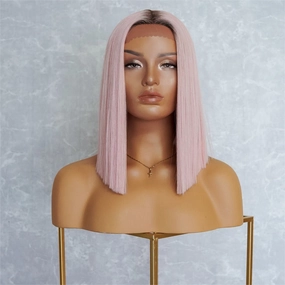 LAURA Pink Ombre Lace Front Wig
