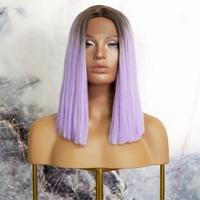 LAURA Purple Ombre Lace Front Wig