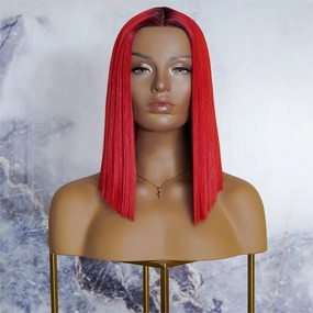 LAURA Red Ombre Lace Front Wig