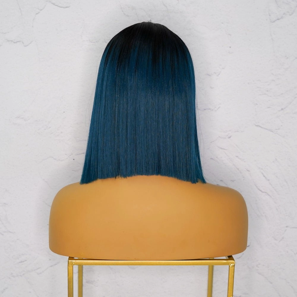 LAURA Teal Ombre Lace Front Wig