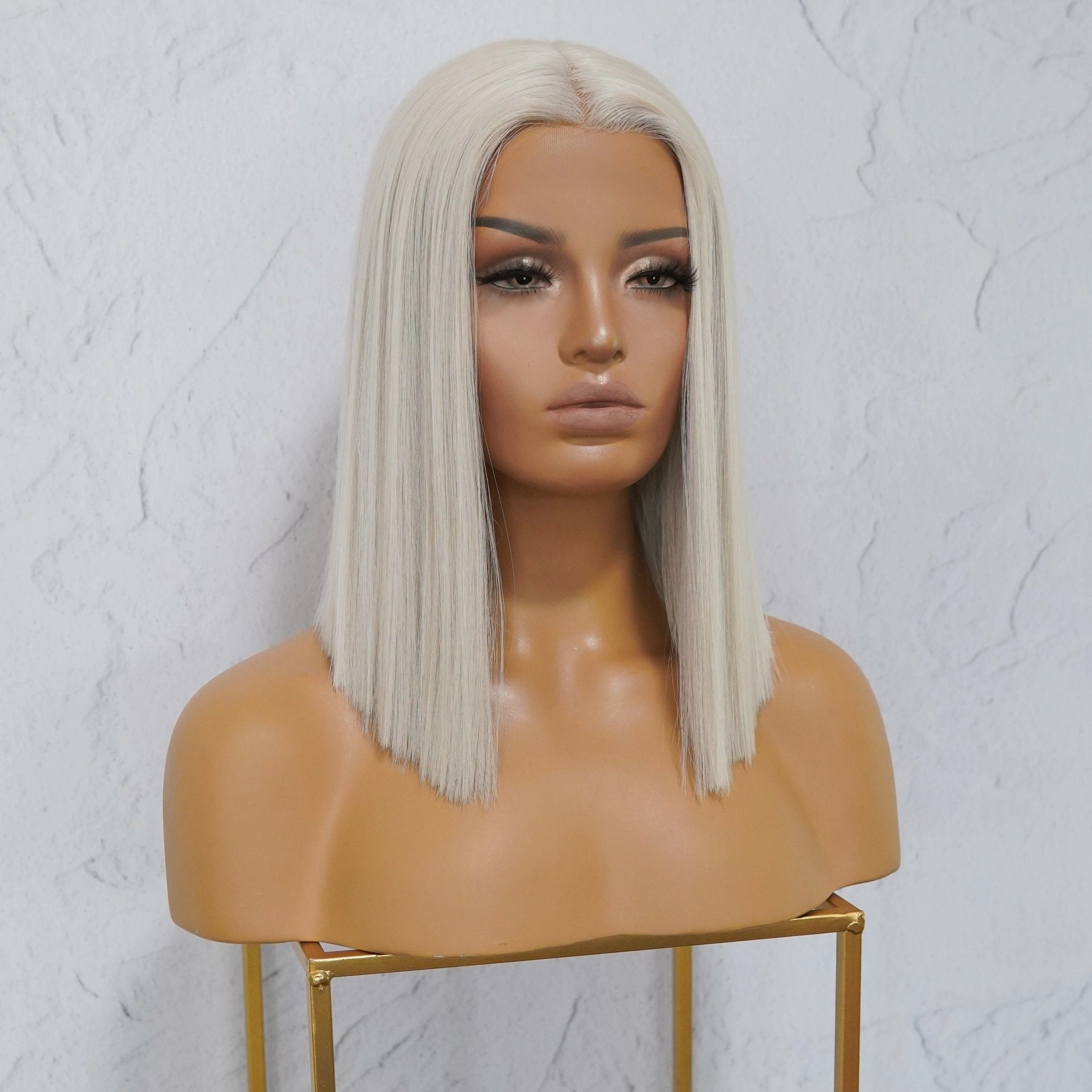 LAURA White Platinum Blonde Lace Front Wig