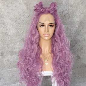 Leyla Pink Wavy 24" Lace Front Wig