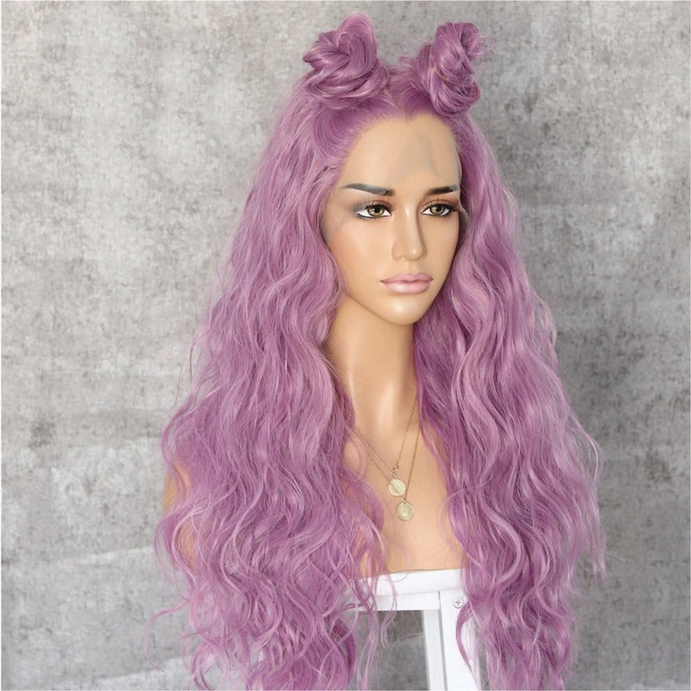 Leyla Pink Wavy 24" Lace Front Wig