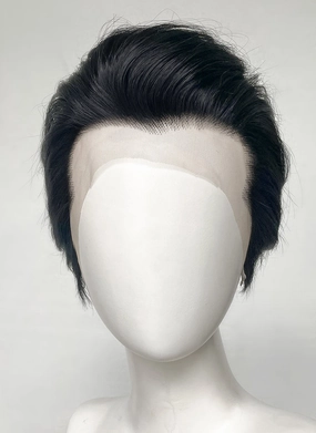 Like a Dragon Kazuma Kiryu Straight Slicked Back Black Lace Front Synthetic Men's Wig LF6010B