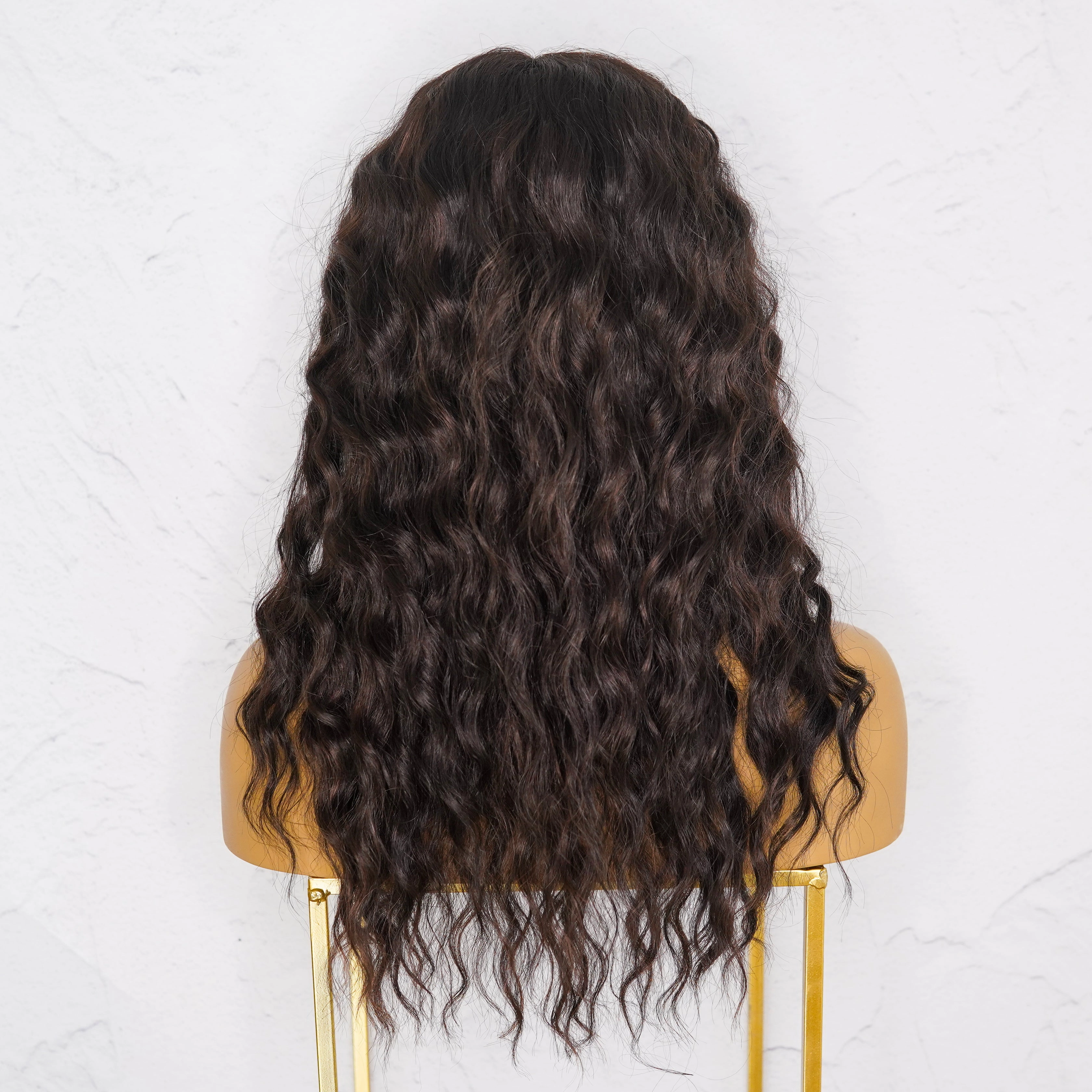 LILY 20" Dark Brown Lace Front Wig
