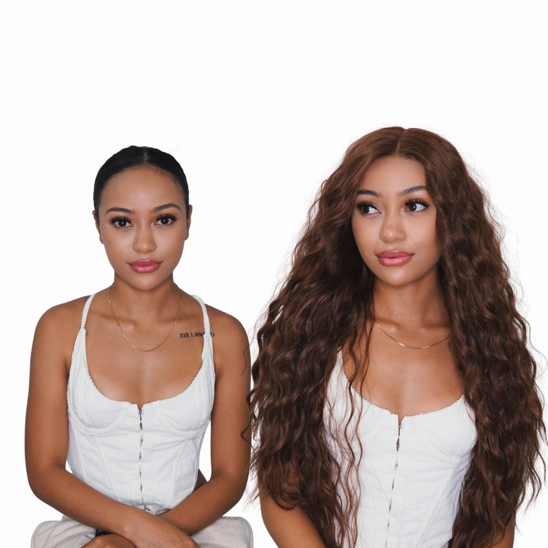 LILY 30" Chocolate Brown Lace Front Wig