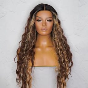 LILY 30" Mocha Lace Front Wig