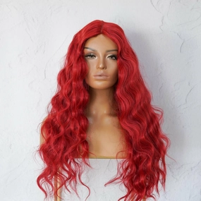 LINDA Red Cap Front Wig