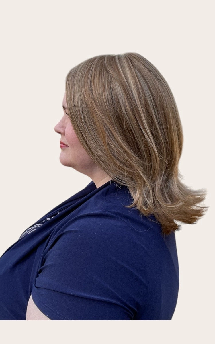 Lisa Wig by Envy | Human Hair/Heat Friendly Synthetic Blend Hair | Average Cap