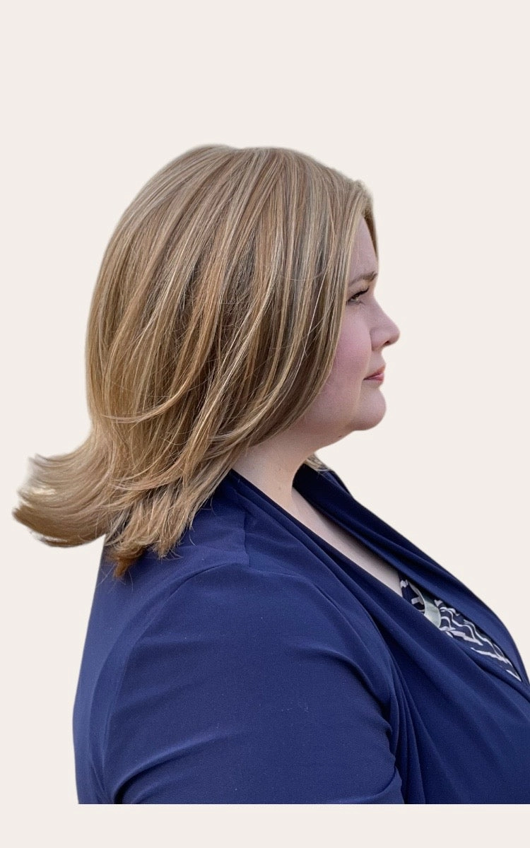 Lisa Wig by Envy | Human Hair/Heat Friendly Synthetic Blend Hair | Average Cap