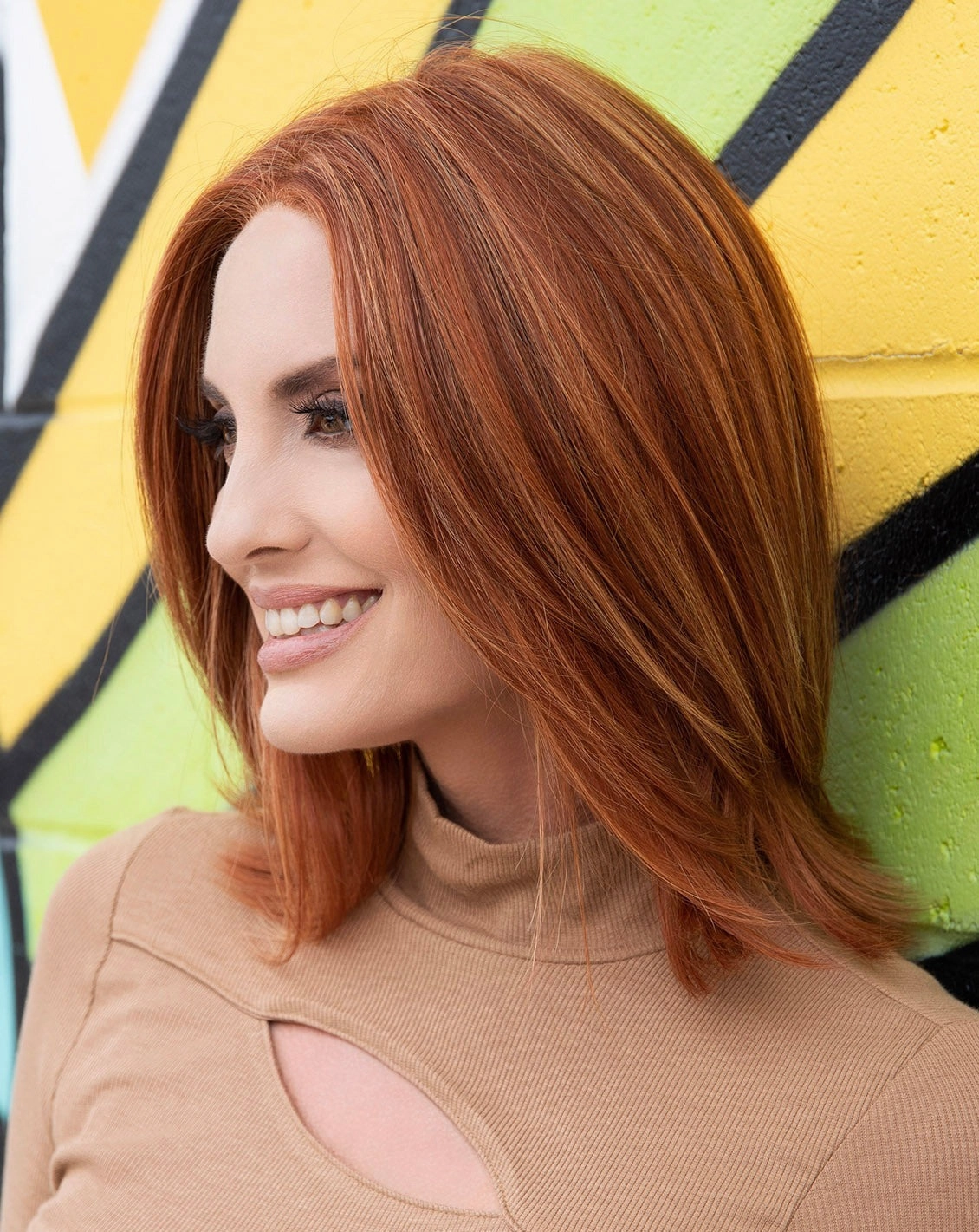 Lisa Wig by Envy | Human Hair/Heat Friendly Synthetic Blend Hair | Average Cap